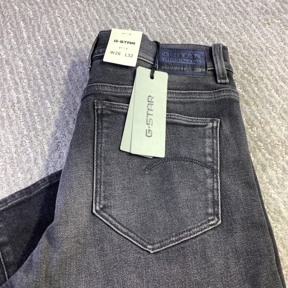 G Star Raw Ace 2.0 Biker Slim Straight Jeans Size 28 x 32 (Actual‎ 30 x 31) NWT